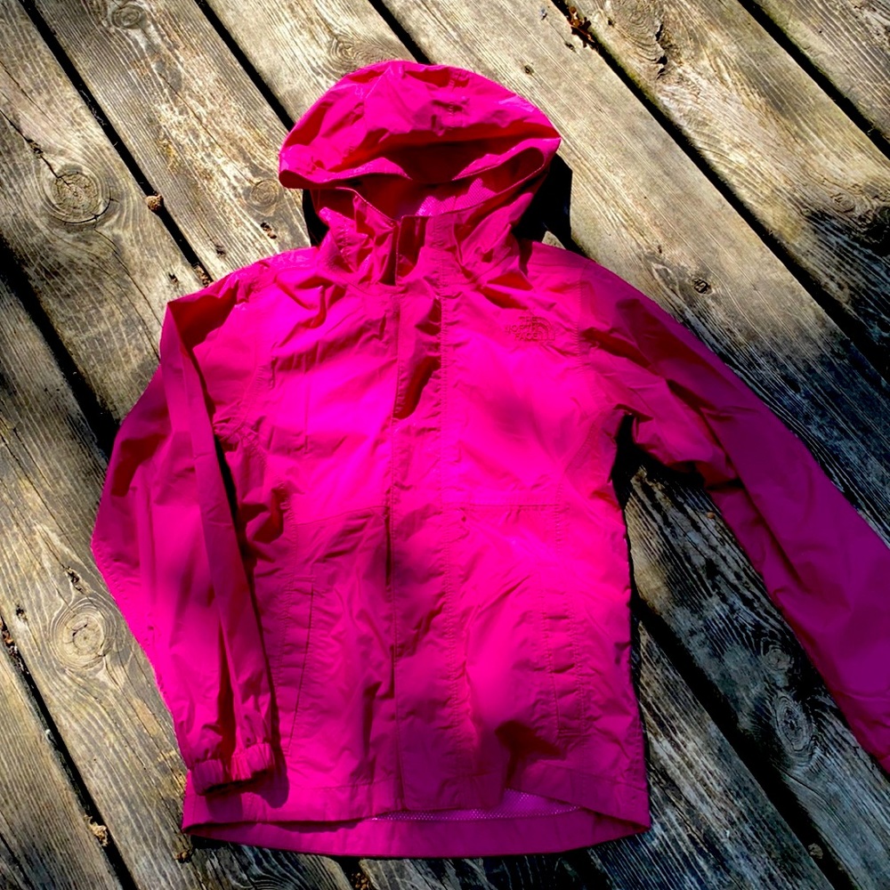 Girls Northface rain jacket